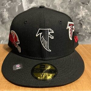 New Era Black NFL 59FIFTY Cap with Team Logos